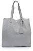 Bőr táska shopper bag Vera Pelle szürke 205454